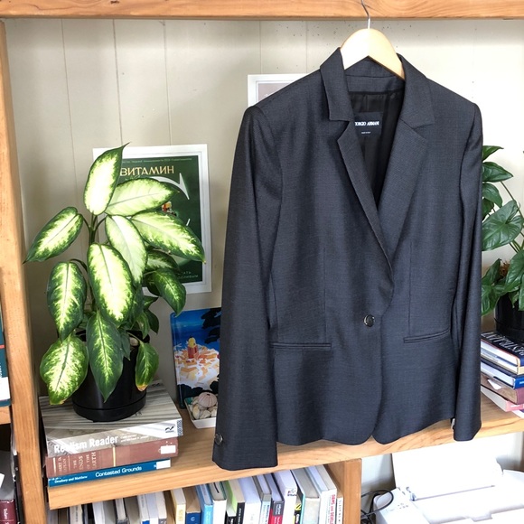 Like New Armani Wool/Silk Suit Charcoal - Picture 5 of 8
